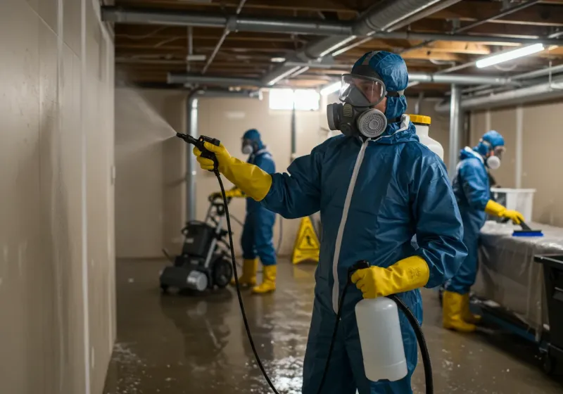 Basement Sanitization and Antimicrobial Treatment process in Shasta County, CA